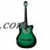 Ktaxon 38 Inch Cutaway Acoustic Guitar Set for Beginner Multi-colors   